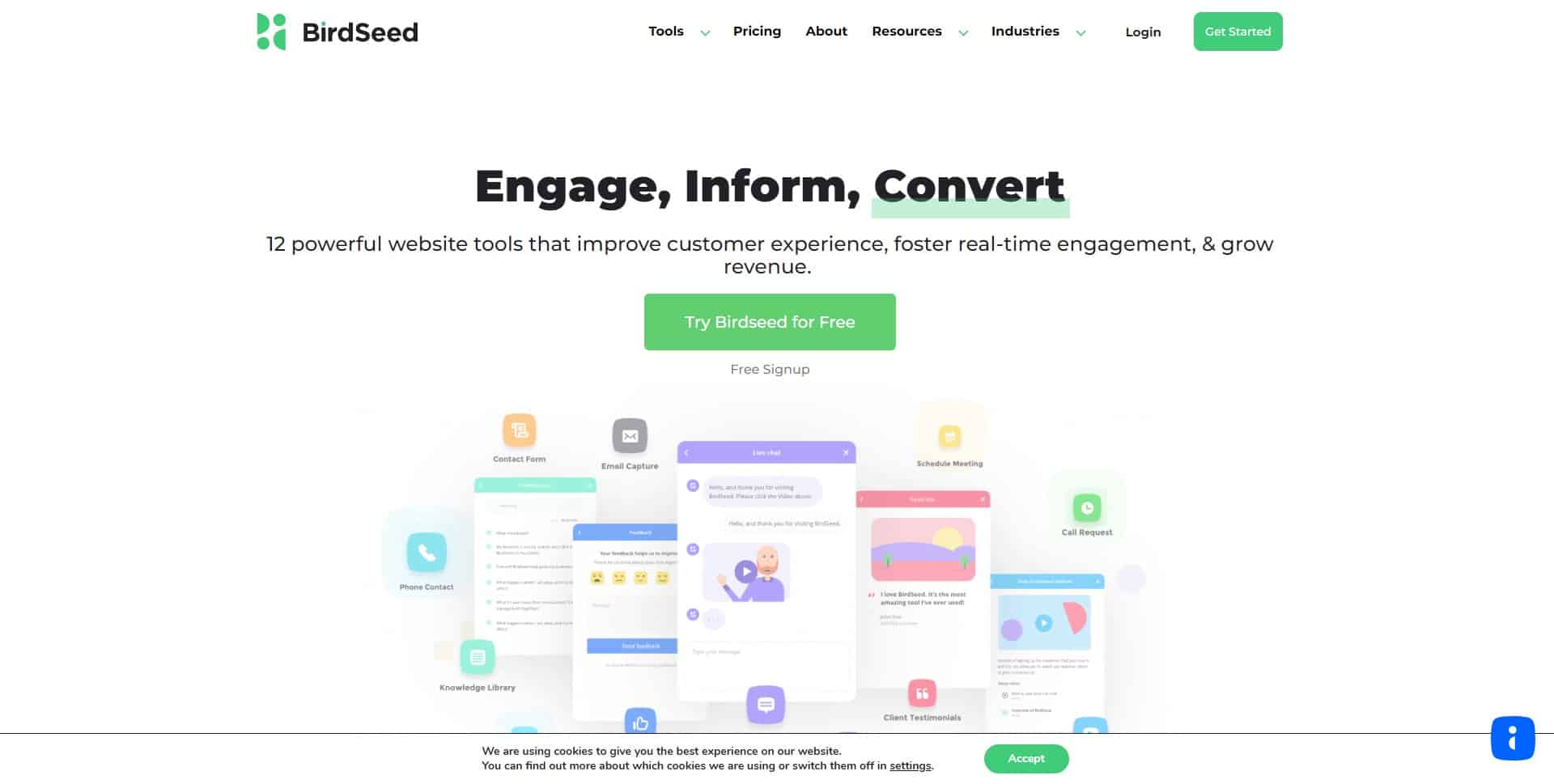 BirdSeed website