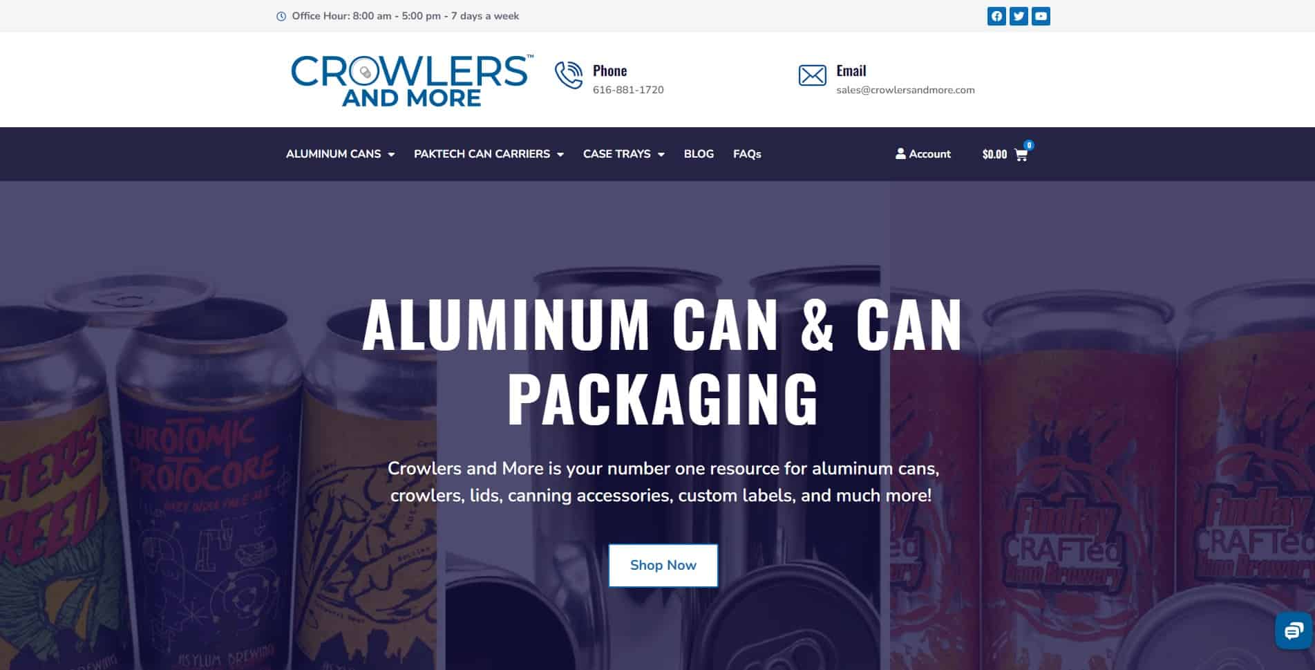 Crowlers & More website