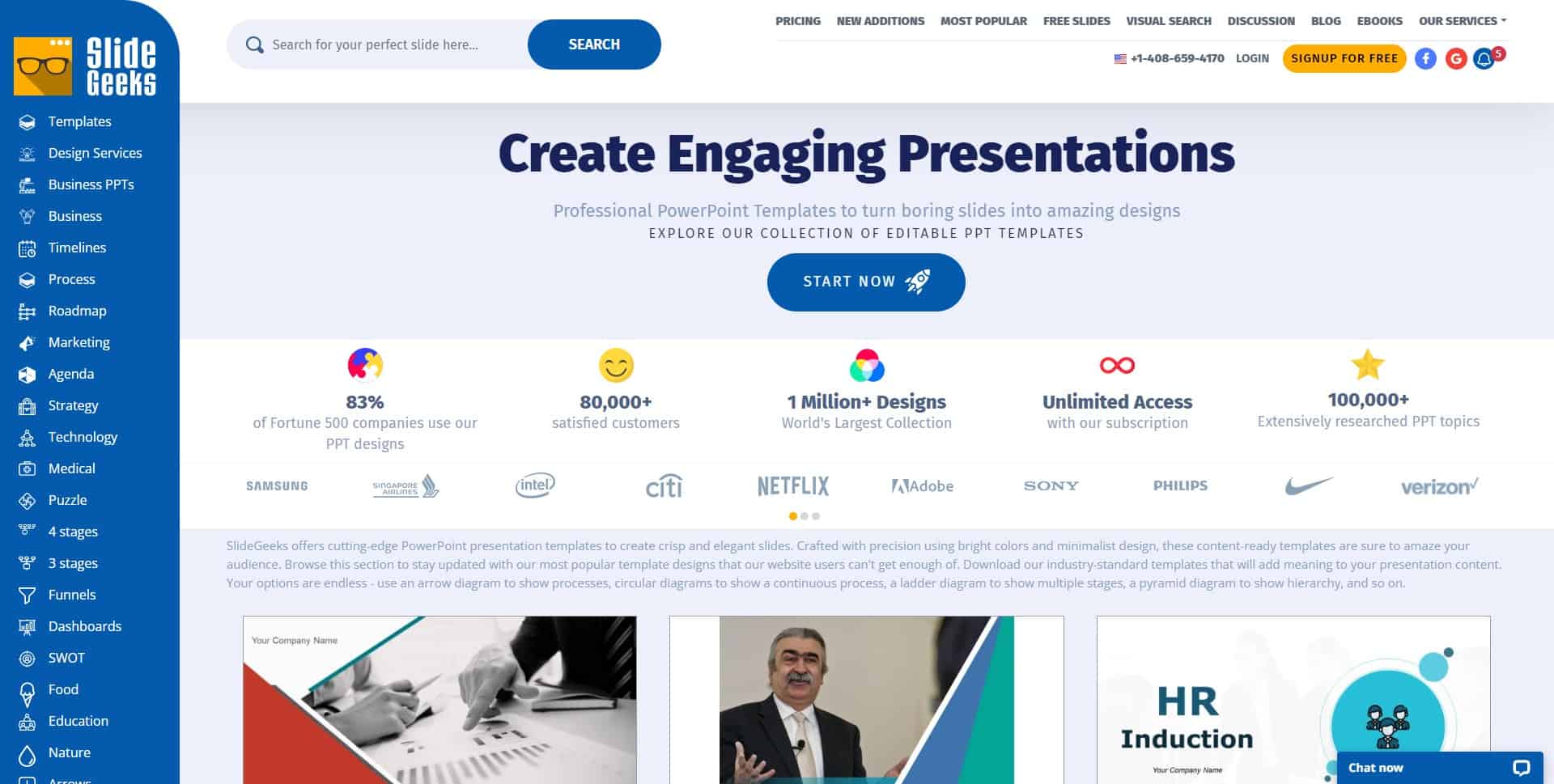 SlideGeeks website