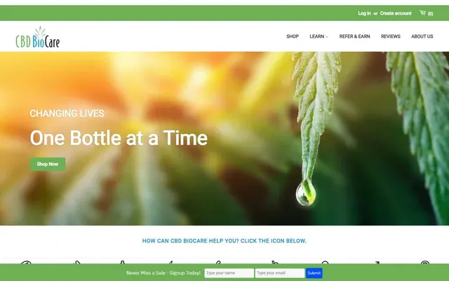 CBD BioCare website