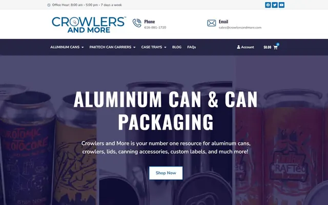 Crowlers & More website