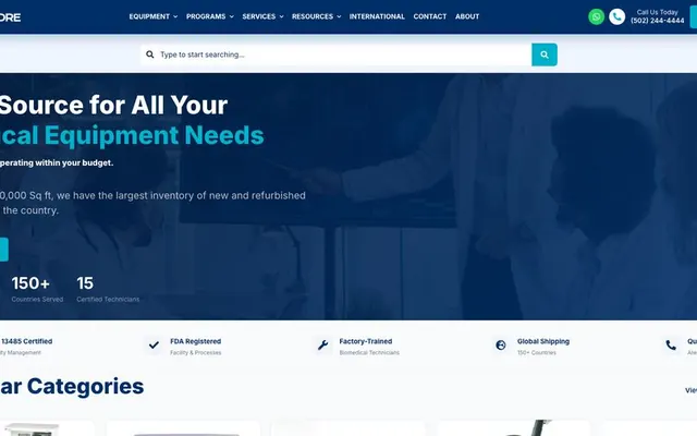 DRE Medical website