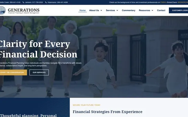 Generations Financial Planning website