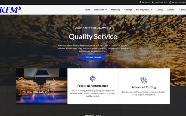 Kinross Fab and Machine website
