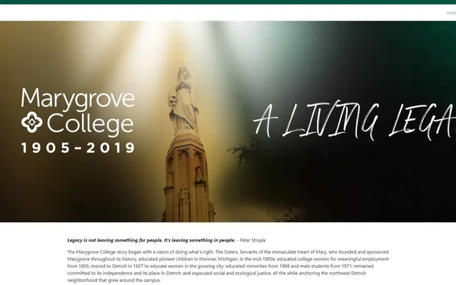 Marygrove College website