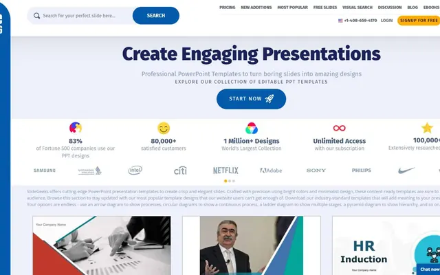 SlideGeeks website