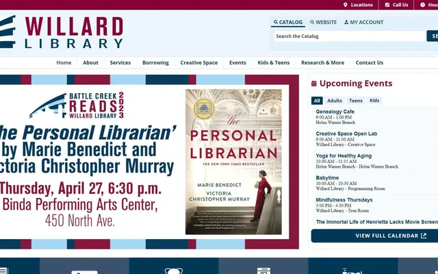 Willard Library website