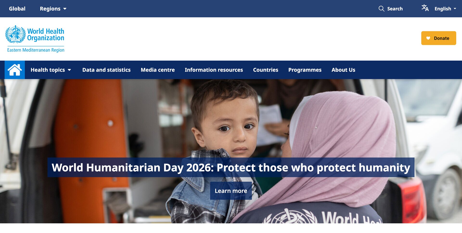 World Health Organization website